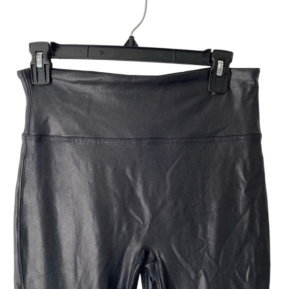Spanx Faux Leather Black Leggings size XL - Picture 4 of 8
